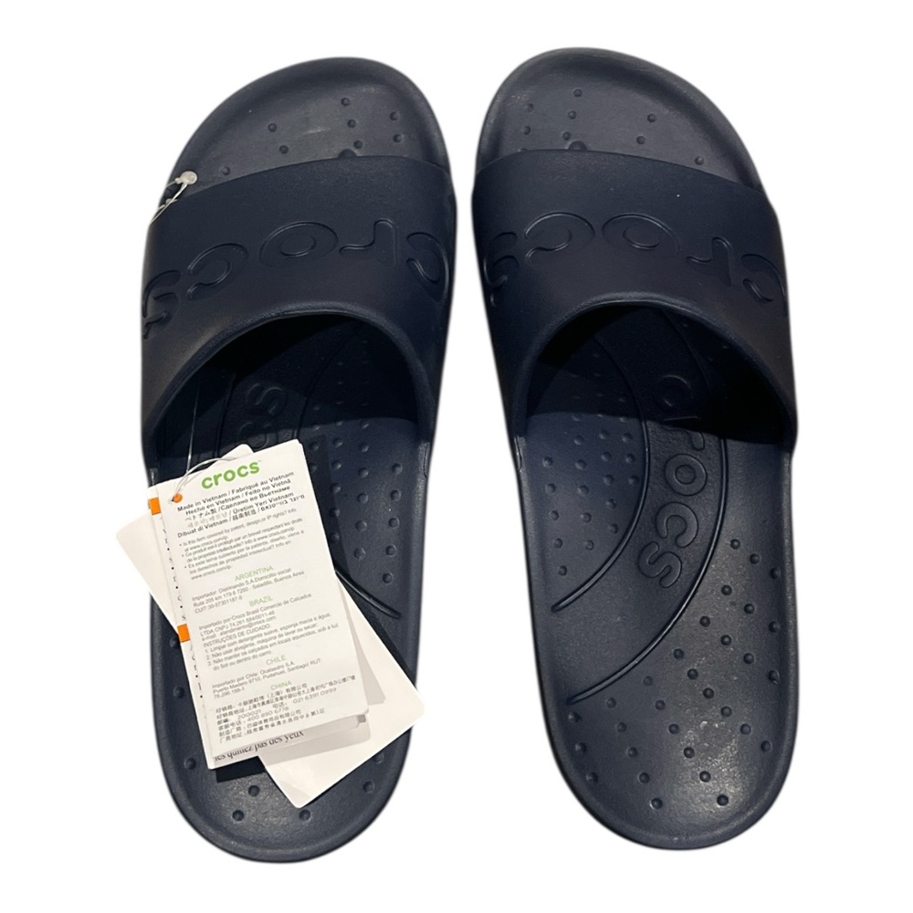 Crocs Women’s Slide Dark Navy Slipper Slip-On, Size 9 - Picture 7 of 7